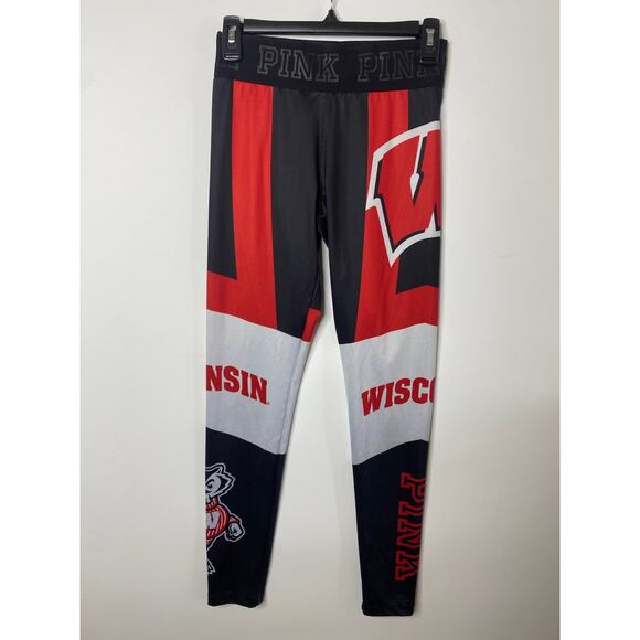 Victoria's Secret Pink Wisconsin Badger leggings size small - Picture 1 of 3